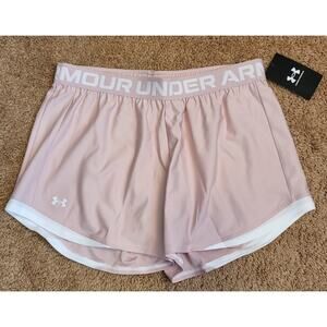 Under Armour Women's Play Up 2.0 Pink Shorts- Size Medium